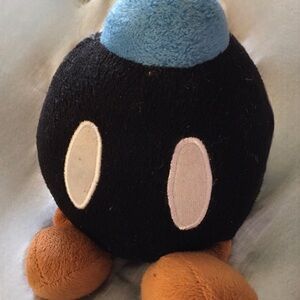 Black and Blue Plush Toy